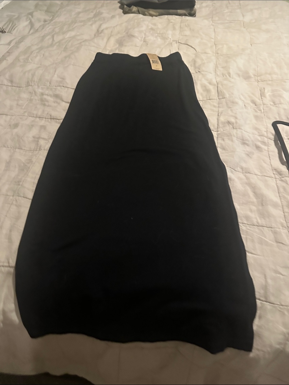 Michael Stars Black Midi Skirt - Sleek Knit Pencil